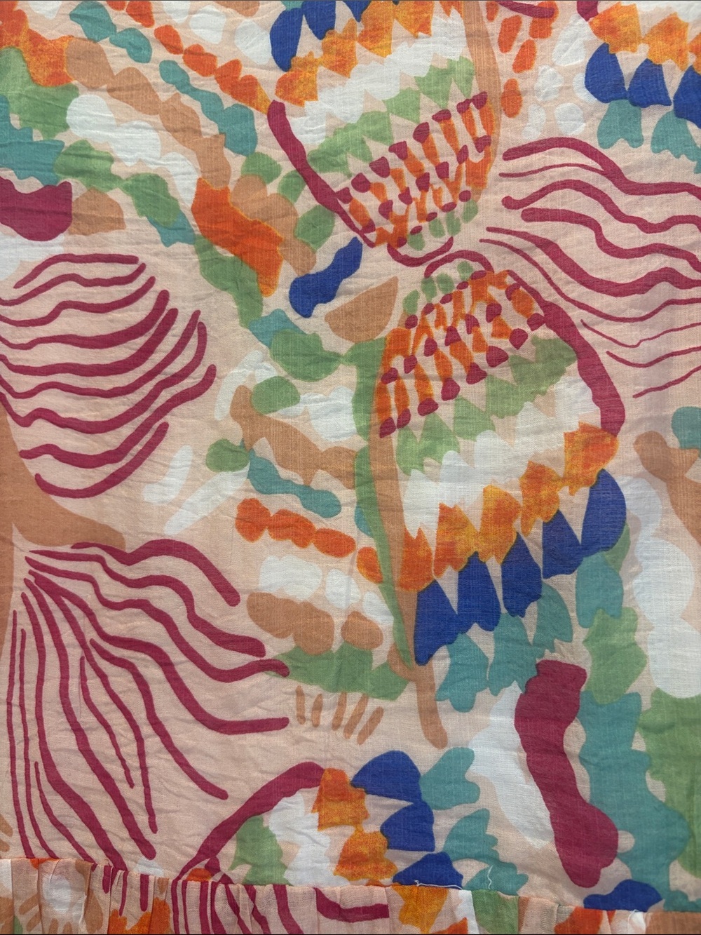 Colorful Printed Tiered Midi Dress - Multicolor - Picture 7 of 7
